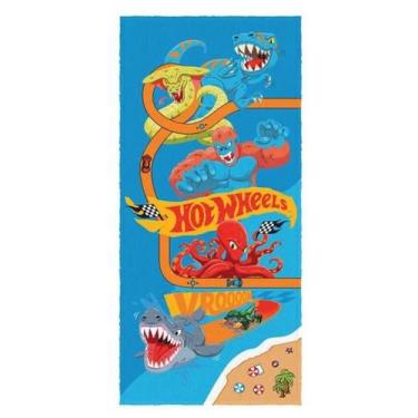 Imagem de Toalha Felpuda de Banho Infantil Estampada 60cm x1,20cm Lepper - Hot W