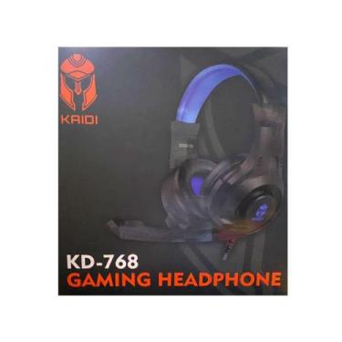 Imagem de Headphone Gaming Fone Kaidi Gamer Kd-768 Preto/azul