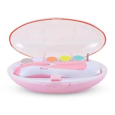 Imagem de Aparador De Unha Elétrico Infantil 6 em 1 + Luz LED (ROSA) - BabyManic