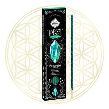 Imagem de Incenso Sagrada Madre Vareta Linha Tarot Gemas Protetoras, 1 X Esmeral