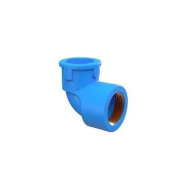 Imagem de Kit com 5 Joelho 90 com Bucha PVC Azul Roscável e Soldável 3/4" 25mm T