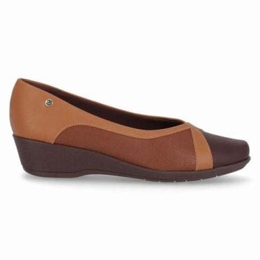 Imagem de Sapatilha feminina piccadilly Anabela Joanetes 143247, 36, Mascavo