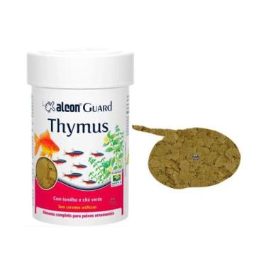 Imagem de Ração Alcon Guard Thymus Peixes Aquários Sem Corantes 10g