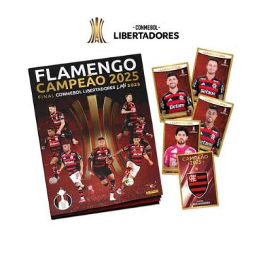 Imagem de Pôster Campeão Libertadores 2025 - Flamengo + 30 Cromos - PANINI