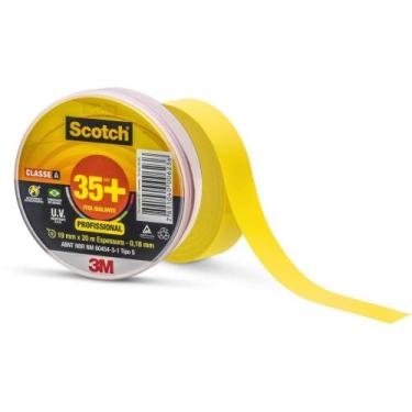 Imagem de Fita Isolante SCOTCH 35+ 19MMX20M Amarela - 3M