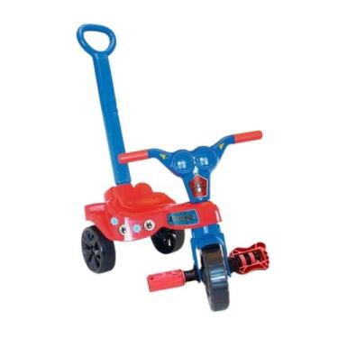 Imagem de Triciclo Infantil Kepler com Empurrador para Menino ou Menina, Vermelh