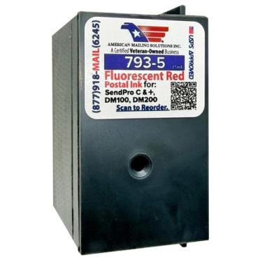 Imagem de Cartucho de tinta AMERICAN MAILING SOLUTIONS 793-5 vermelho - AMERICAN