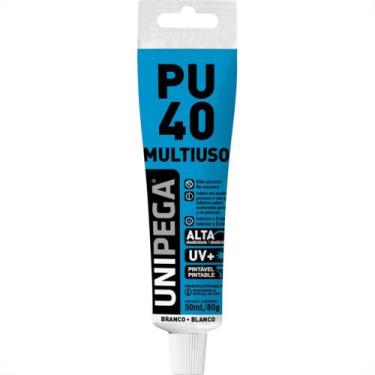 Imagem de Cola Selante Pu40 Unipega Branca 80G Bisnaga Aes05120567