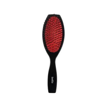 Imagem de Escova oval megahair belliz cod. 2617 - BELLIZ COMPANY, Preto e Vermel