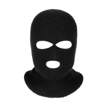 Imagem de Touca Ninja Balaclava Protecao Moto Termica Resistente Preta - J&D