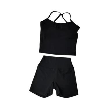 Imagem de Conjunto De Top Esportivo De Intensidade Média Para Mulheres, Vestuári