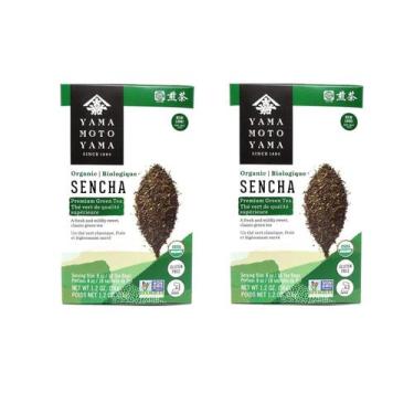 Imagem de Chá Orgânico Sencha Premium Yamamotoyama 68g Pacote com 2