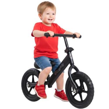 Imagem de Bicicleta Sem Pedal Equilíbrio Infantil Preto Aro 10 - Castela
