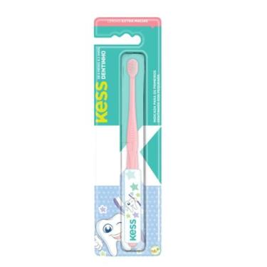 Imagem de Escova Dental Kids Kess Dentinho Belliz Rosa Cod.2100 - BELLIZ COMPANY