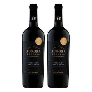 Imagem de Kit 2 Un Vinho Aurora Reserva Cabernet Sauvignon 750 ml