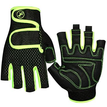 Imagem de luvas de vela,Luvas de vela 3/4 dedo curto ciclismo mountain bike luvas de bicicleta para homens e mulheres pesca canoagem remo luvas de treino de vela