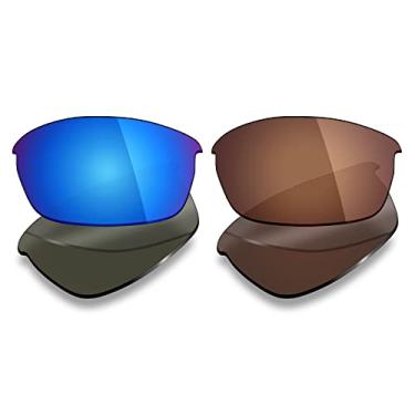 Imagem de Mryok 2 pares de lentes polarizadas de substituição para óculos de sol Oakley Flak Jacket – Opções
