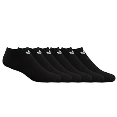 Imagem de Meias invisíveis femininas Adidas Originals (pacote com 6) (Preto/5145314A, 5-10)