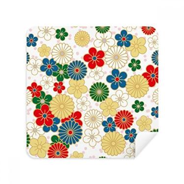 Imagem de Flowers Ukiyo-e Repeat Japan Glasses Cloth Screen Cleaner Suede Fabric 2 Pack