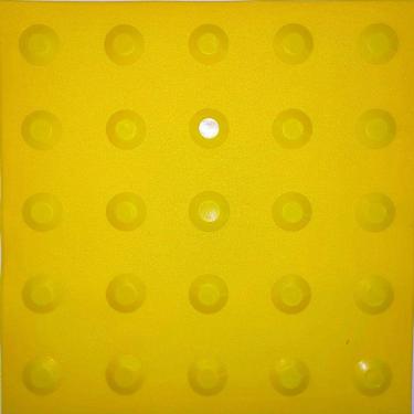 Imagem de Piso tátil Alerta PVC Amarelo 16 peças 25x25cm Nbr9050
