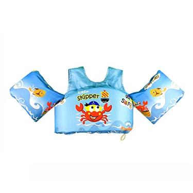Imagem de Faixas de braço para colete de natação Aprender treinador de natação, auxílio para paddle, amigos de piscina, colete salva-vidas para crianças, meninos e meninas (caranguejo bebê)