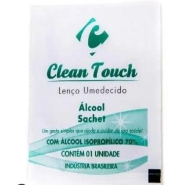 Higienizador de Bolso Sachê Lenço Umedecido Álcool Isopropilico 70