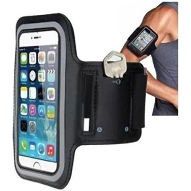 Imagem de Capa De Braço Suporte Braçadeira De Celular Para Corrida e Caminhada Até 6.5 Polegadas