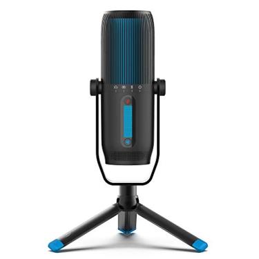 Imagem de Microfone USB JLab Audio Talk Pro | Saída USB-C | Cardioide, omnidirecional, estéreo, bidirecional | Taxa de amostra de 192 K | Resposta de frequência de 20 Hz-20 kHz | Volume, Controle de ganho, silenciador rápido | Plug & Play