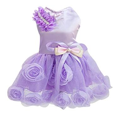 Imagem de Vestido de casamento para animais de estimação vestido para cachorro vestido de gato super bonito tridimensional flor laço malha vestido para cachorro saia de tule gato saia gaze