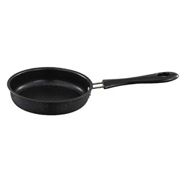 Imagem de Frigideira Bothyi de 12,5 cm, aço inoxidável resistente, fritar todos os fogões, formas de omelete de indução, conjunto de panelas de cozinha, preto