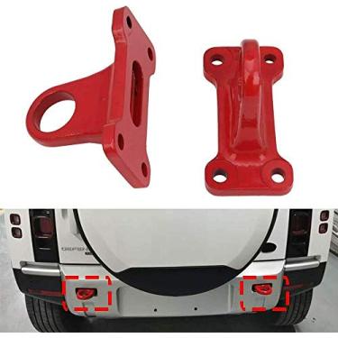 Imagem de UDP-Auto 2 peças gancho de reboque vermelho para reboque para Land Rover Defender 2020 2021 4D 110