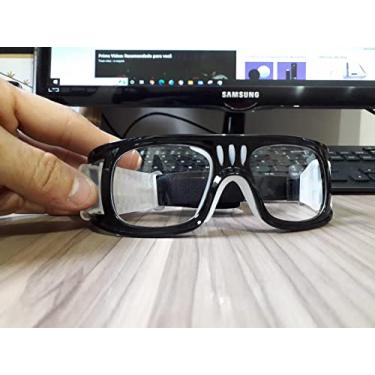 Imagem de Óculos de proteção esportiva Futebol compatível com lentes de grau (Preto)