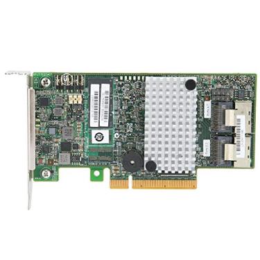 Imagem de Placa controladora SAS, placa de expansão ASHATA 8 portas SATA+SAS, 9267-8i 2208 6Gb/s 512MB PCI-E 2.0 8 portas SATA/SAS RAID0/1/10 placa controladora defletor baixo