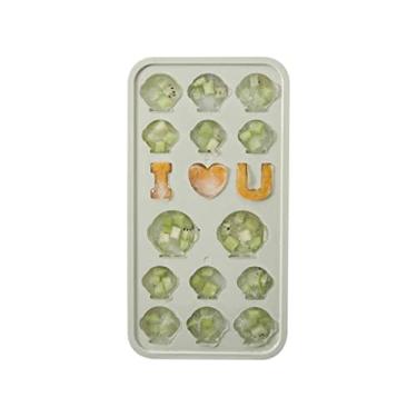 Imagem de Bandeja de cubo de gelo modelo de cubo de gelo criativo pinguim molde de gelo cubo com tampa caixa de gelo cozinha DIY molde de gelo gadget adequado para chocolate geleia sobremesa molde de cubo de gelo (cor: rosa)
