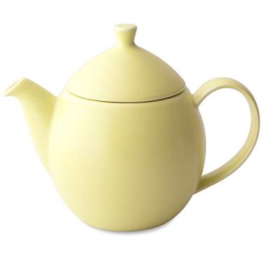 Imagem de FORLIFE Bule de chá com infusor de cesta, capim-limão, 946 ml