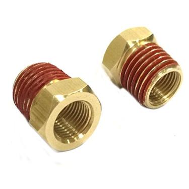 Imagem de Adaptador de conversão para conector Tizze fêmea de 1/8" para NPT macho de 1/4", adaptador de conversão para mangueira de Airbrush e compressor de Airbrushing (2 peças)