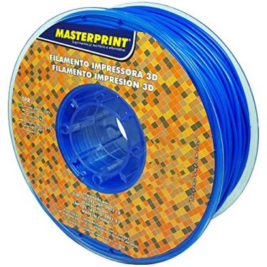 Imagem de Filamento 3D TPR (Borracha) Azul 2.85mm Rolo de 1Kg Masterprint Para Impressora 3D