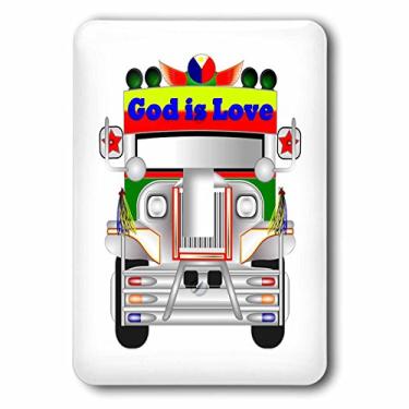 Imagem de 3dRose lsp_174285_1 Imagem de Cartoon Semi Truck With God Is Love Switch