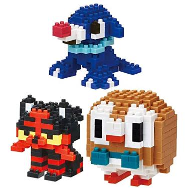 Imagem de 3 Set Bundle - Litten, Popplio and Rowlet (Nyabby, Ashimari and Mokuroh in Japan) - Adjustable Pokemon Characters (Japan Import)