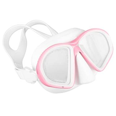 Imagem de Óculos de Natação para Crianças, óculos de Mergulho Com Pressão Ocular Difusa para Evitar Vazamento de água Lente de Vidro de Alta Definição Vedação Forte para Mergulho Com Snorkel (Rosa)