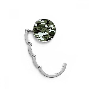 Imagem de Camuflagem Line Art Grain Illustration Pattern Gancho de mesa decorativo fecho dobrável gancho