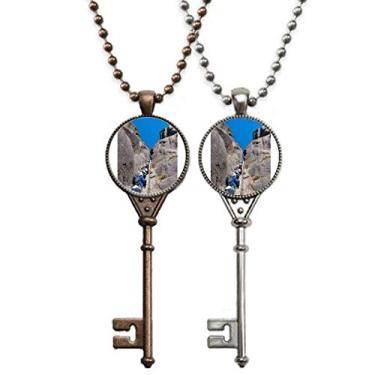 Imagem de OFFbb-USA Uma linha - Sky Art Deco Presente Fashion Chaveiro Colar Pingente Joias Decoração de Casal