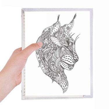 Imagem de Caderno de pintura humana de gato silencioso com folhas soltas e diário recarregável