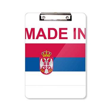 Imagem de Placa de apoio feita na Sérvia Country Love para pasta de prancheta A4