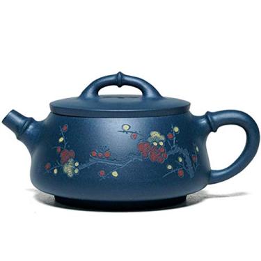 Imagem de Bule de chá de 240 ml Yixing de argila roxa, filtro chinês feito à mão, acessórios para chaleira