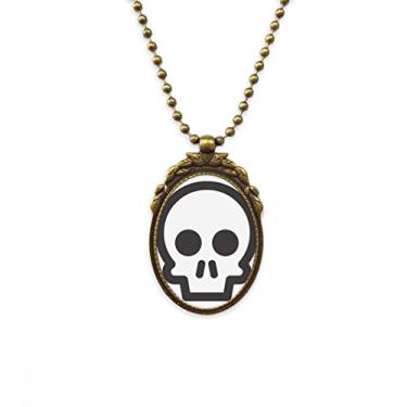 Imagem de DIYthinker Chaveiro com pingente de contas vintage divertido de esqueleto, fofo, chat Happy