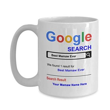 Imagem de Caneca Mamaw personalizada - Caneca de café para Mawmaw - Presente de Dia das Mães para Mawmaw - Caneca de café de 444 ml