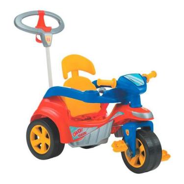 Triciclo Infantil Empurrador C/ Haste Trike Rosa Magic Toys