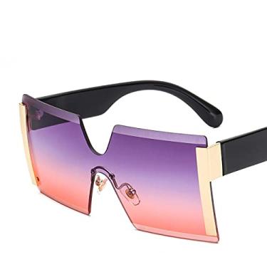 Imagem de Óculos de sol fotocromáticos sem aro fotocromáticos para homens e mulheres óculos de sol de uma peça Uv400 7