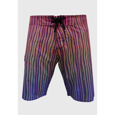 Imagem de Bermuda Água Alkary Listras Multicolorida-Masculino